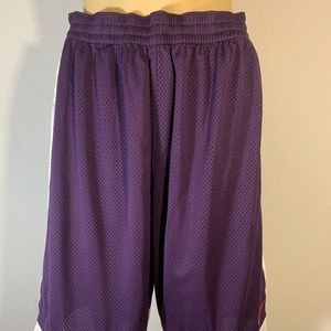 Nike Basketball Shorts  juniors Athletic Purple/white  Sz. L New with Tags